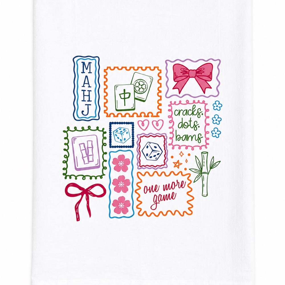 NEW Made to Order Mahjong kitchen towel